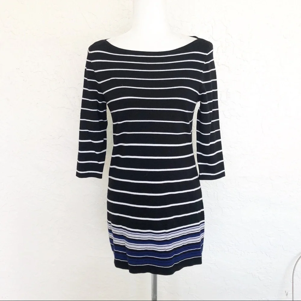 White House Black Market Nautical Stripe Tunic Sweater XS